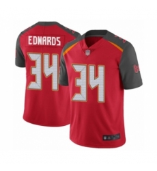 Men's Tampa Bay Buccaneers #34 Mike Edwards Red Team Color Vapor Untouchable Limited Player Football Jersey