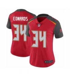 Women's Tampa Bay Buccaneers #34 Mike Edwards Red Team Color Vapor Untouchable Limited Player Football Jersey