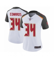 Women's Tampa Bay Buccaneers #34 Mike Edwards White Vapor Untouchable Limited Player Football Jersey