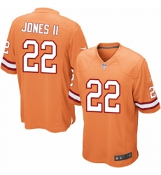 Men's Nike Tampa Bay Buccaneers #22 Ronald Jones II Game Orange Glaze Alternate NFL Jersey