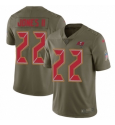 Men's Nike Tampa Bay Buccaneers #22 Ronald Jones II Limited Olive 2017 Salute to Service NFL Jersey