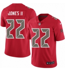 Men's Nike Tampa Bay Buccaneers #22 Ronald Jones II Limited Red Rush Vapor Untouchable NFL Jersey