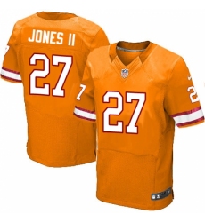 Men's Nike Tampa Bay Buccaneers #27 Ronald Jones II Elite Orange Glaze Alternate NFL Jersey