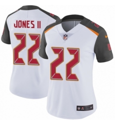 Women's Nike Tampa Bay Buccaneers #22 Ronald Jones II White Vapor Untouchable Limited Player NFL Jersey