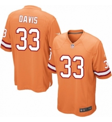 Men's Nike Tampa Bay Buccaneers #33 Carlton Davis Game Orange Glaze Alternate NFL Jersey