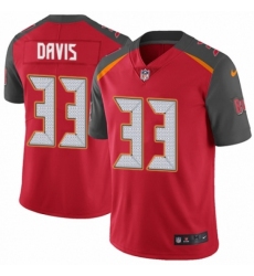 Youth Nike Tampa Bay Buccaneers #33 Carlton Davis Red Team Color Vapor Untouchable Limited Player NFL Jersey