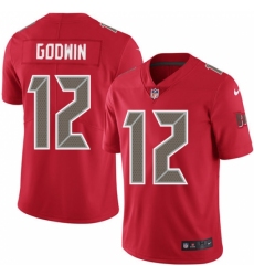 Men's Nike Tampa Bay Buccaneers #12 Chris Godwin Limited Red Rush Vapor Untouchable NFL Jersey