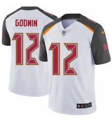 Men's Nike Tampa Bay Buccaneers #12 Chris Godwin White Vapor Untouchable Limited Player NFL Jersey