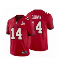 Men's Tampa Bay Buccaneers #14 Chris Godwin Red 2021 Super Bowl LV Jersey