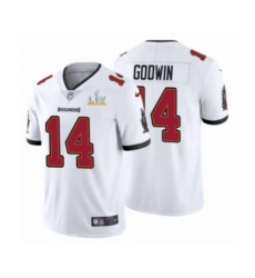 Men's Tampa Bay Buccaneers #14 Chris Godwin White 2021 Super Bowl LV Jersey