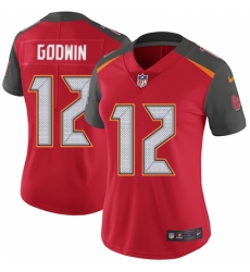 Women's Nike Tampa Bay Buccaneers #12 Chris Godwin Red Team Color Vapor Untouchable Limited Player NFL Jersey