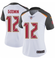 Women's Nike Tampa Bay Buccaneers #12 Chris Godwin White Vapor Untouchable Limited Player NFL Jersey