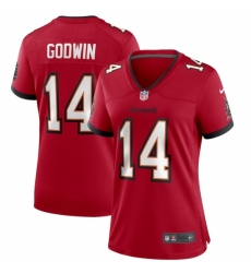 Women's Tampa Bay Buccaneers #14 Chris Godwin Nike Red Game Player Jersey