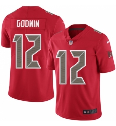 Youth Nike Tampa Bay Buccaneers #12 Chris Godwin Limited Red Rush Vapor Untouchable NFL Jersey