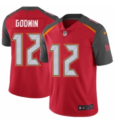 Youth Nike Tampa Bay Buccaneers #12 Chris Godwin Red Team Color Vapor Untouchable Limited Player NFL Jersey