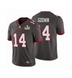 Youth Tampa Bay Buccaneers #14 Chris Godwin Pewter 2021 Super Bowl LV Jersey