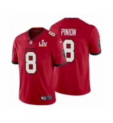 Men's Tampa Bay Buccaneers #8 Bradley Pinion Red 2021 Super Bowl LV Jersey