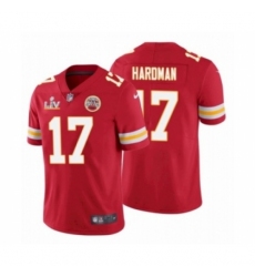 Men's Kansas City Chiefs  #17 Mecole Hardman Red 2021 Super Bowl LV Jersey