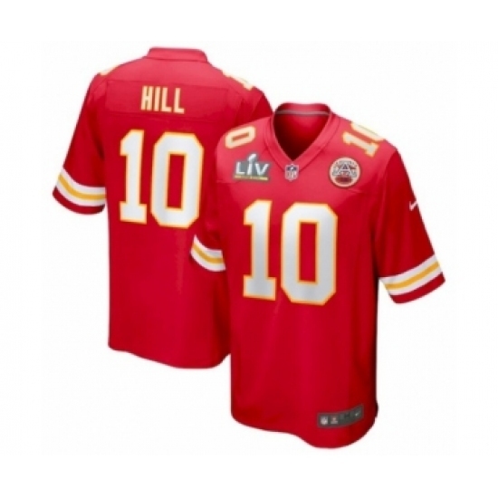 Women's Kansas City Chiefs #10 Tyreek Hill Red Super Bowl LV game Jersey Women's Kansas City Chiefs #10 Tyreek Hill Red Super Bowl LV game Jersey