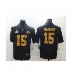 Women's Kansas City Chiefs #15 Patrick Mahomes Black Leopard Super Bowl LV Jersey Women's Kansas City Chiefs #15 Patrick Mahomes Black Leopard Super Bowl LV Jersey