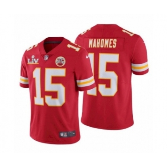 Women's Kansas City Chiefs #15 Patrick Mahomes II Red Super Bowl LV Jersey Women's Kansas City Chiefs #15 Patrick Mahomes II Red Super Bowl LV Jersey