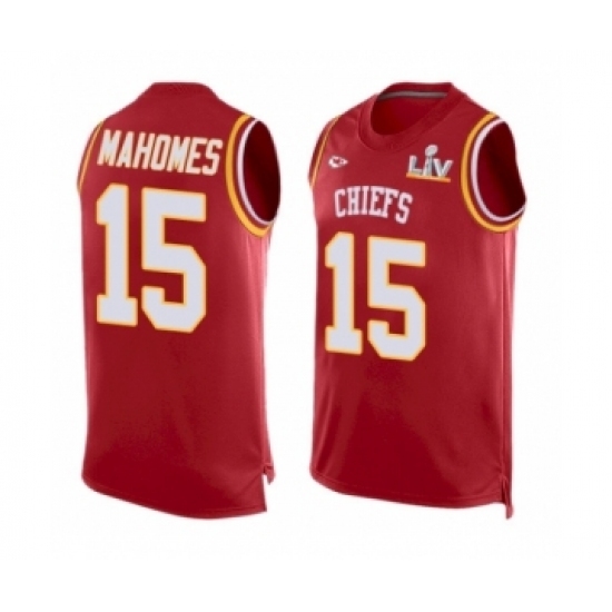 Women's Kansas City Chiefs #15 Patrick Mahomes Red Limited Super Bowl LV Jersey Women's Kansas City Chiefs #15 Patrick Mahomes Red Limited Super Bowl LV Jersey