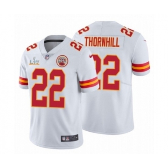 Women's Kansas City Chiefs #22 Juan Thornhill White 2021 Super Bowl LV Jersey Women's Kansas City Chiefs #22 Juan Thornhill White 2021 Super Bowl LV Jersey
