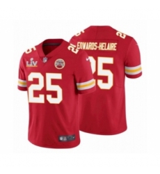 Women's Kansas City Chiefs #25 Clyde Edwards Helaire Red Super Bowl LV Jersey Women's Kansas City Chiefs #25 Clyde Edwards Helaire Red Super Bowl LV Jersey