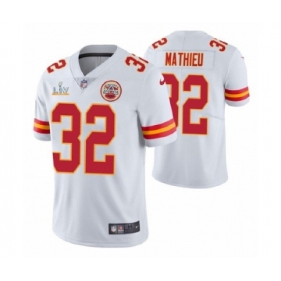 Women's Kansas City Chiefs #32 Tyrann Mathieu White 2021 Super Bowl LV Jersey Women's Kansas City Chiefs #32 Tyrann Mathieu White 2021 Super Bowl LV Jersey