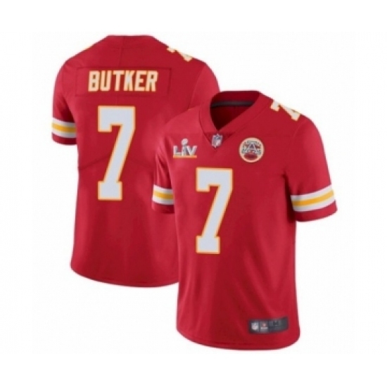 Women's Kansas City Chiefs #7 Harrison Butker Red 2021 Super Bowl LV Jersey Women's Kansas City Chiefs #7 Harrison Butker Red 2021 Super Bowl LV Jersey