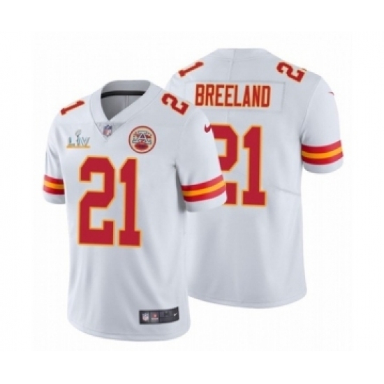 Youth Kansas City Chiefs #21 Bashaud Breeland White 2021 Super Bowl LV Jersey Youth Kansas City Chiefs #21 Bashaud Breeland White 2021 Super Bowl LV Jersey