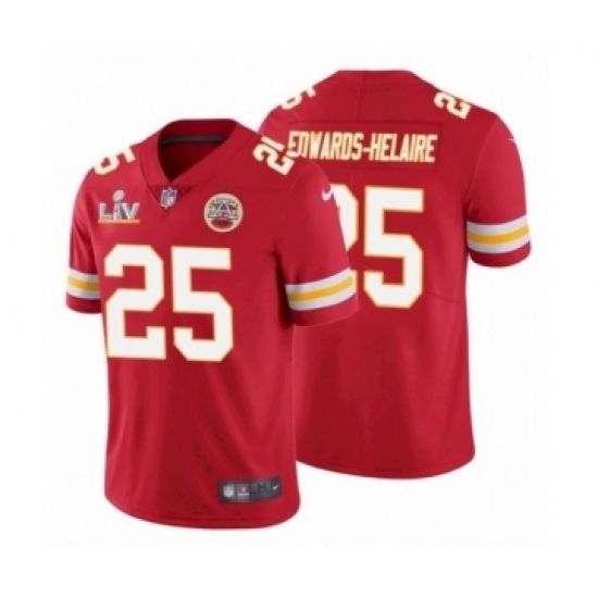 Youth Kansas City Chiefs #25 Clyde Edwards Helaire Red Super Bowl LV Jersey Youth Kansas City Chiefs #25 Clyde Edwards Helaire Red Super Bowl LV Jersey
