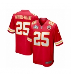Youth Kansas City Chiefs #25 Clyde Edwards-Helaire Red Super Bowl LV game Jersey
