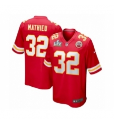 Youth Kansas City Chiefs #32 Tyrann Mathieu Red Super Bowl LV Game Jersey