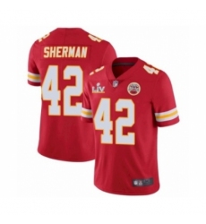 Youth Kansas City Chiefs #42 Anthony Sherman Red 2021 Super Bowl LV Jersey