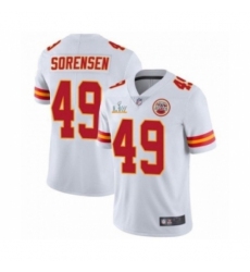 Youth Kansas City Chiefs #49 Daniel Sorensen White 2021 Super Bowl LV Jersey