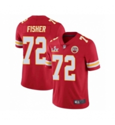 Youth Kansas City Chiefs #72 Eric Fisher Red 2021 Super Bowl LV Jersey