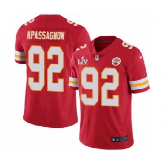 Youth Kansas City Chiefs #92 Tanoh Kpassagnon Red 2021 Super Bowl LV Jersey Youth Kansas City Chiefs #92 Tanoh Kpassagnon Red 2021 Super Bowl LV Jersey