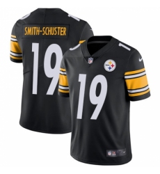 Men's Nike Pittsburgh Steelers #19 JuJu Smith-Schuster Black Team Color Vapor Untouchable Limited Player NFL Jersey