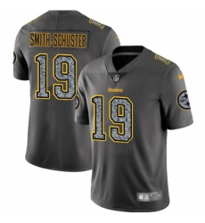 Men's Nike Pittsburgh Steelers #19 JuJu Smith-Schuster Gray Static Vapor Untouchable Limited NFL Jersey