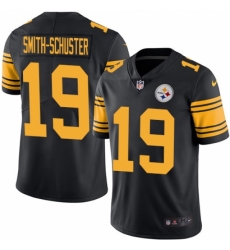 Men's Nike Pittsburgh Steelers #19 JuJu Smith-Schuster Limited Black Rush Vapor Untouchable NFL Jersey