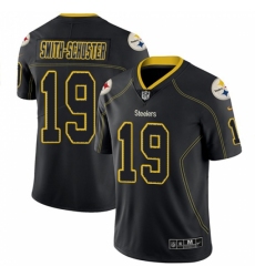 Men's Nike Pittsburgh Steelers #19 JuJu Smith-Schuster Limited Lights Out Black Rush NFL Jersey