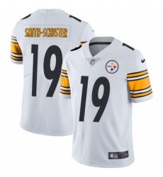 Men's Nike Pittsburgh Steelers #19 JuJu Smith-Schuster White Vapor Untouchable Limited Player NFL Jersey