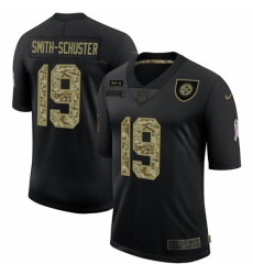 Men's Pittsburgh Steelers #19 JuJu Smith-Schuster Camo 2020 Salute To Service Limited Jersey