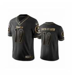 Men's Pittsburgh Steelers #19 JuJu Smith-Schuster Limited Black Golden Edition Football Jersey