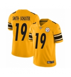 Men's Pittsburgh Steelers #19 JuJu Smith-Schuster Limited Gold Inverted Legend Football Jersey