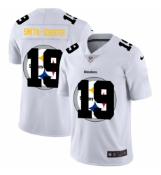 Men's Pittsburgh Steelers #19 JuJu Smith-Schuster White Nike White Shadow Edition Limited Jersey