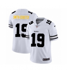 Men's Pittsburgh Steelers #19 JuJu Smith-Schuster White Team Logo Cool Edition Jersey