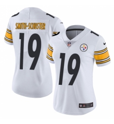 Women's Nike Pittsburgh Steelers #19 JuJu Smith-Schuster White Vapor Untouchable Limited Player NFL Jersey