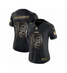 Women's Pittsburgh Steelers #19 JuJu Smith-Schuster Black Gold Vapor Untouchable Limited Player Football Jersey